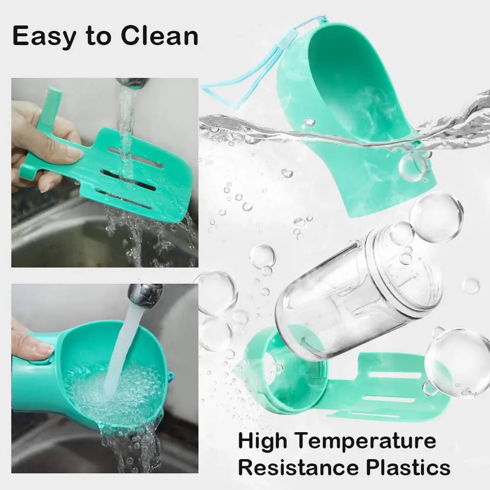 Tragbare Hundewasserflasche – 2-in-1 Trinkflasche & Napf für unterwegs
