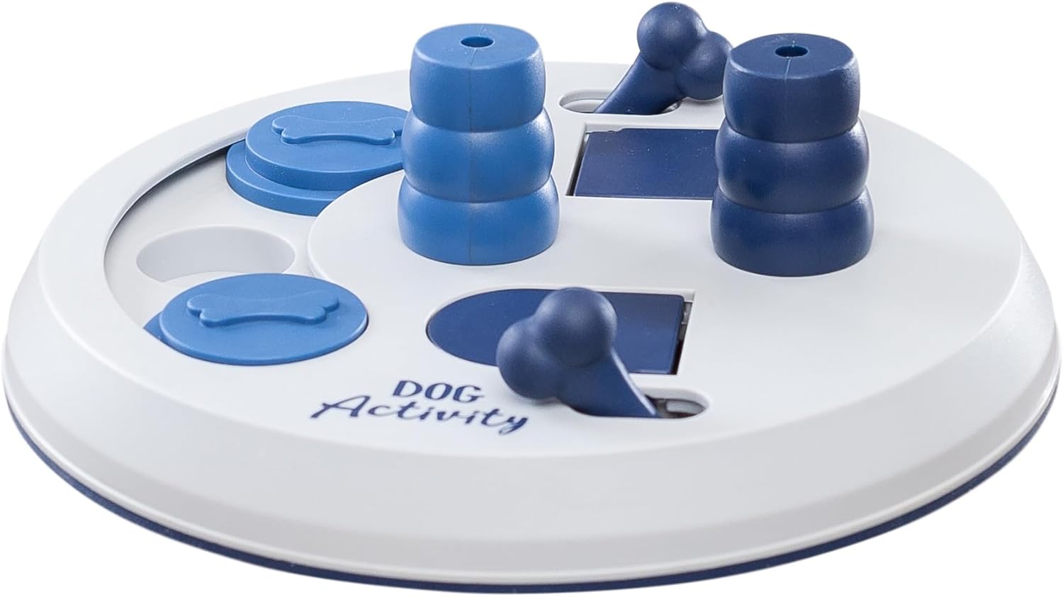 TRIXIE 32025 Move-2-Win Futterpuzzles Für Hunde, Level 3, Blau Und Weiß