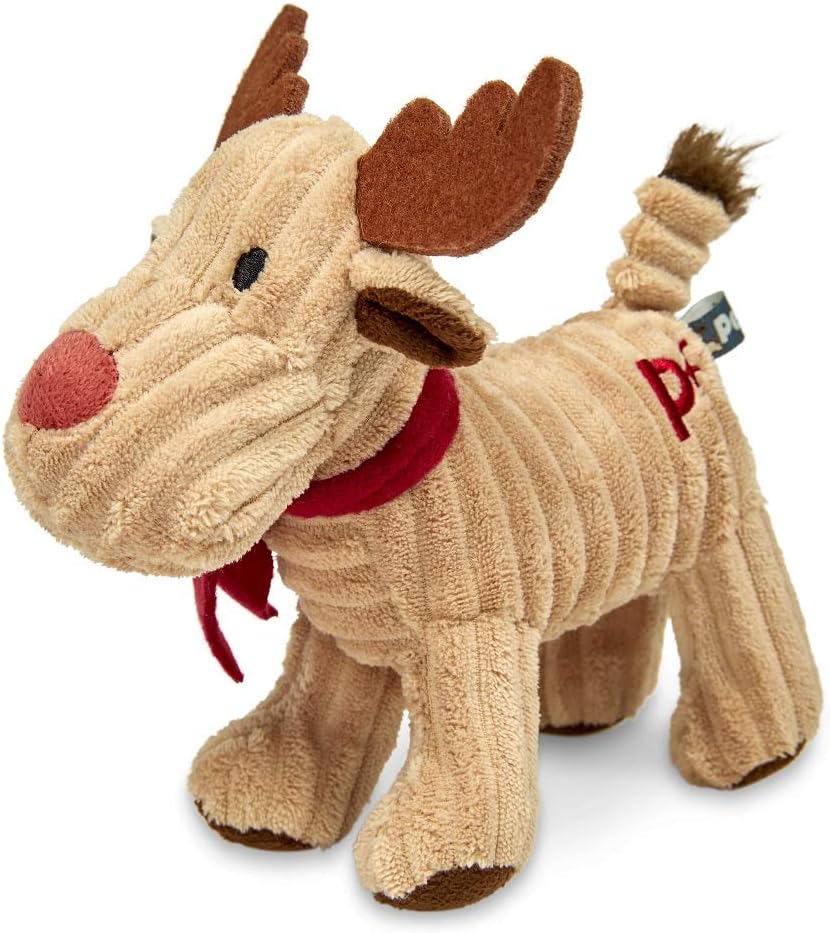 🧸 Hellbraunes Hundeplüschtier aus Kord – für verspielte Welpen