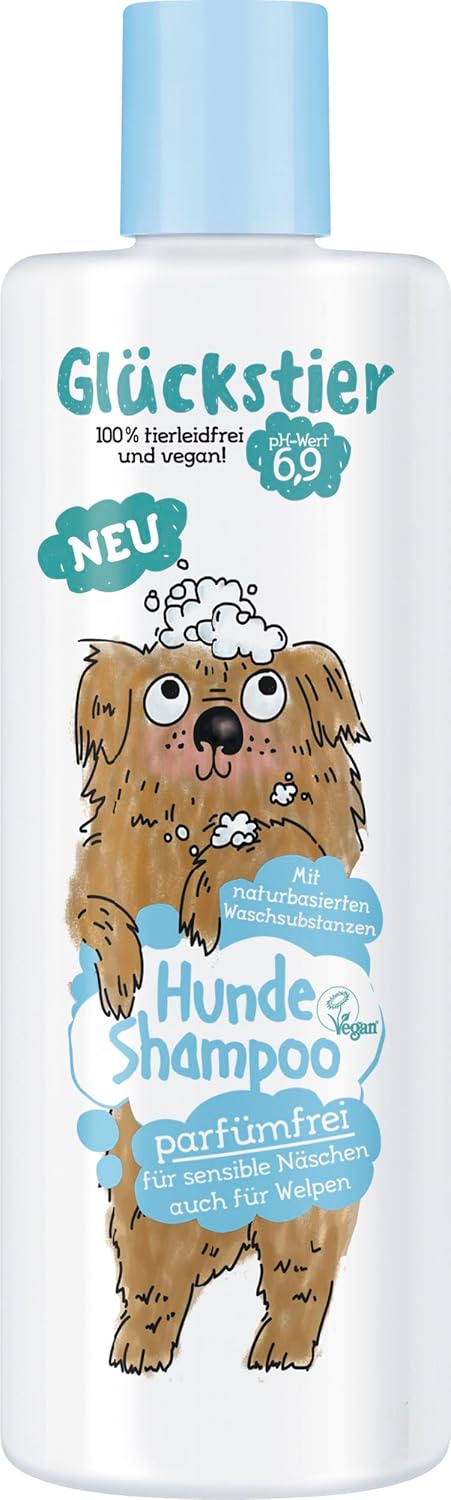 Glückstier Hundeshampoo 🐾 | Glänzendes Fell & Pflege 🌿 | Vegan & Rückfettend