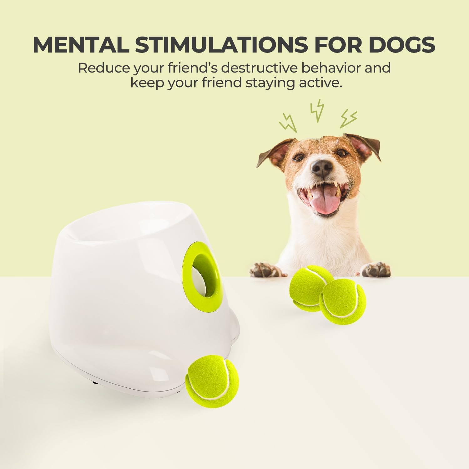 🐶🎾 Automatischer Ballwerfer für Hunde 🐾 | Interaktives Spiel & Training drinnen & draußen 🌟