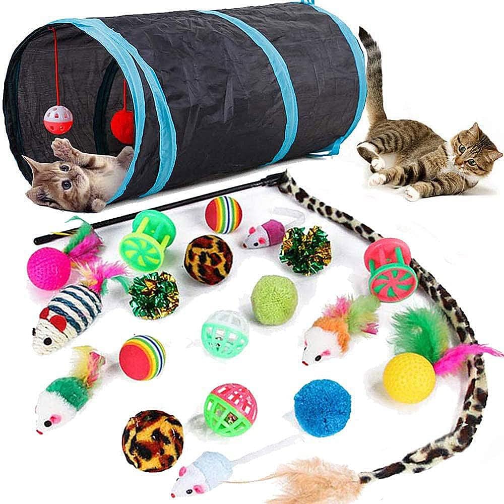  Federspielzeug-Set für Katzen | Spiel & Spaß garantiert!😻