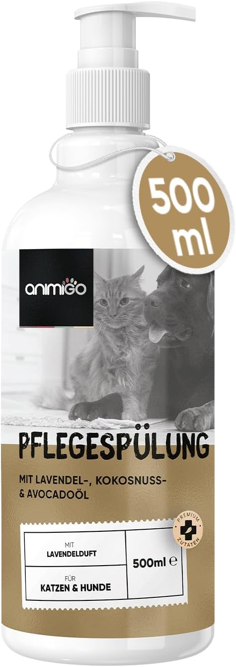 🐶🐱 Conditioner für Hunde & Katzen – 500 ml – Fellpflege mit Kokos- & Avocadoöl