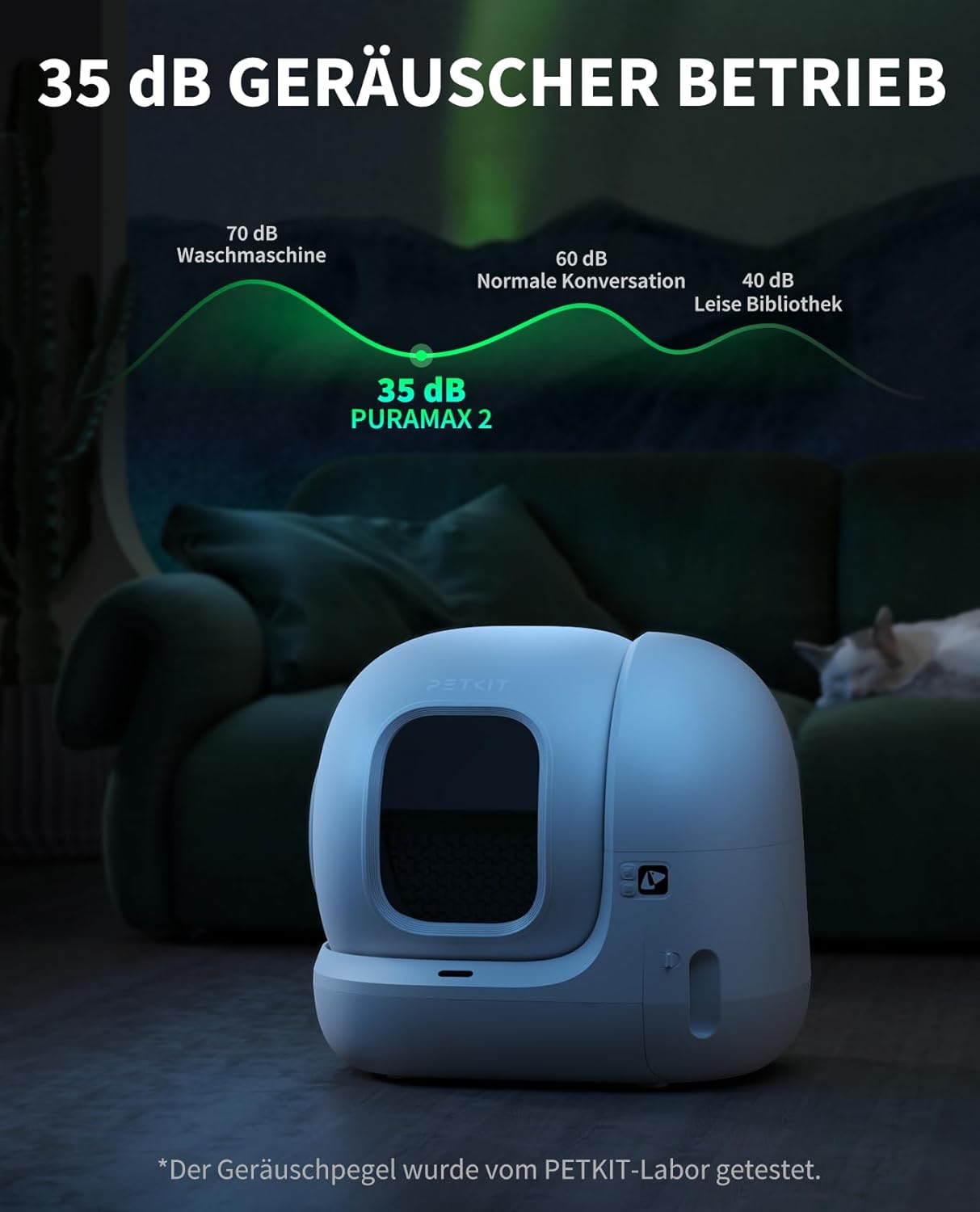 😺🚀 PETKIT Pura Max 2 – Automatisches Katzenklo mit App & Geruchsfilter (76L)