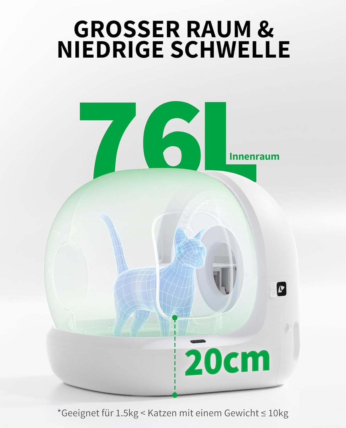 😺🚀 PETKIT Pura Max 2 – Automatisches Katzenklo mit App & Geruchsfilter (76L)