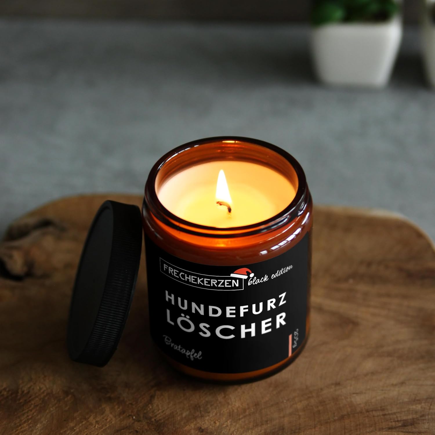 Lustige Duftkerze Mit Spruch Für Hunde Besitzer & Liebhaber | Handgemacht Aus Sojawachs | in Geschenkbox | Valentinstag Geburtstagsgeschenk, Gast Geschenk Hundehalter Dog Lovers |Apfel-Zimt