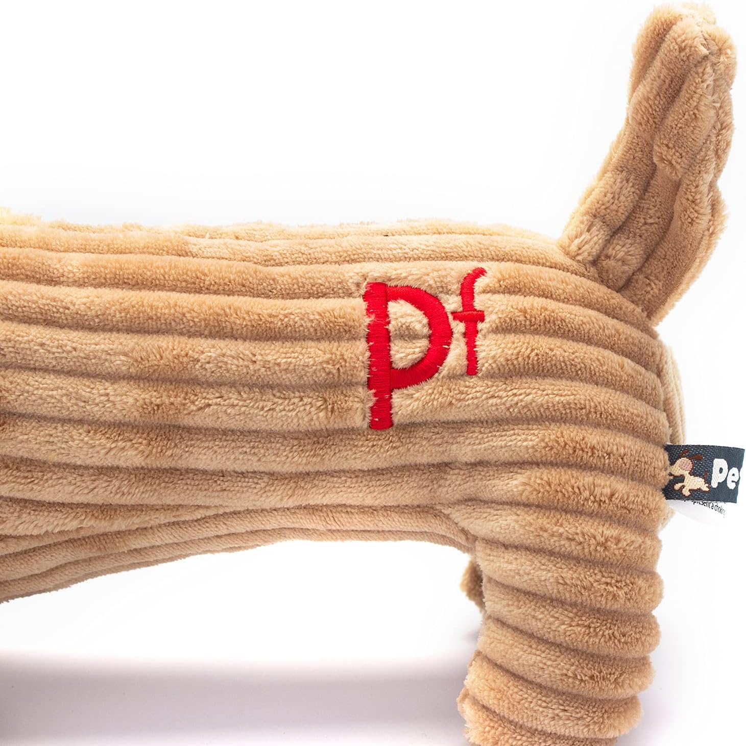 🧸 Hellbraunes Hundeplüschtier aus Kord – für verspielte Welpen