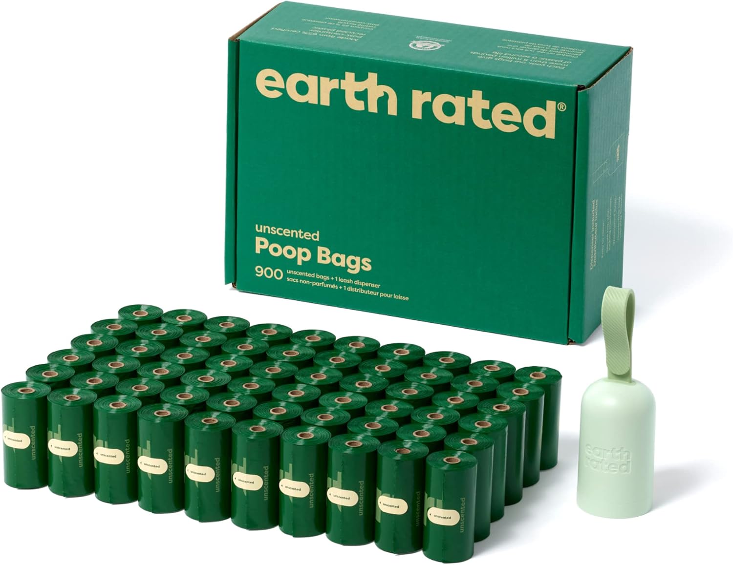 🐾 Earth Rated Set – Kotbeutel & Spender mit praktischem Silikon-Halter 🐶💼