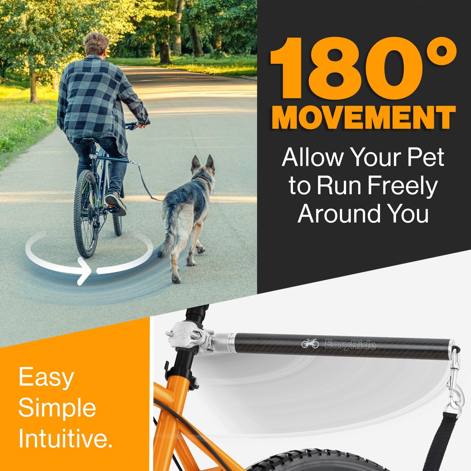 🚴‍♂️🐶 EasyRide® Fahrrad-Hundeleine – Sicher, Leicht & Flexibel!