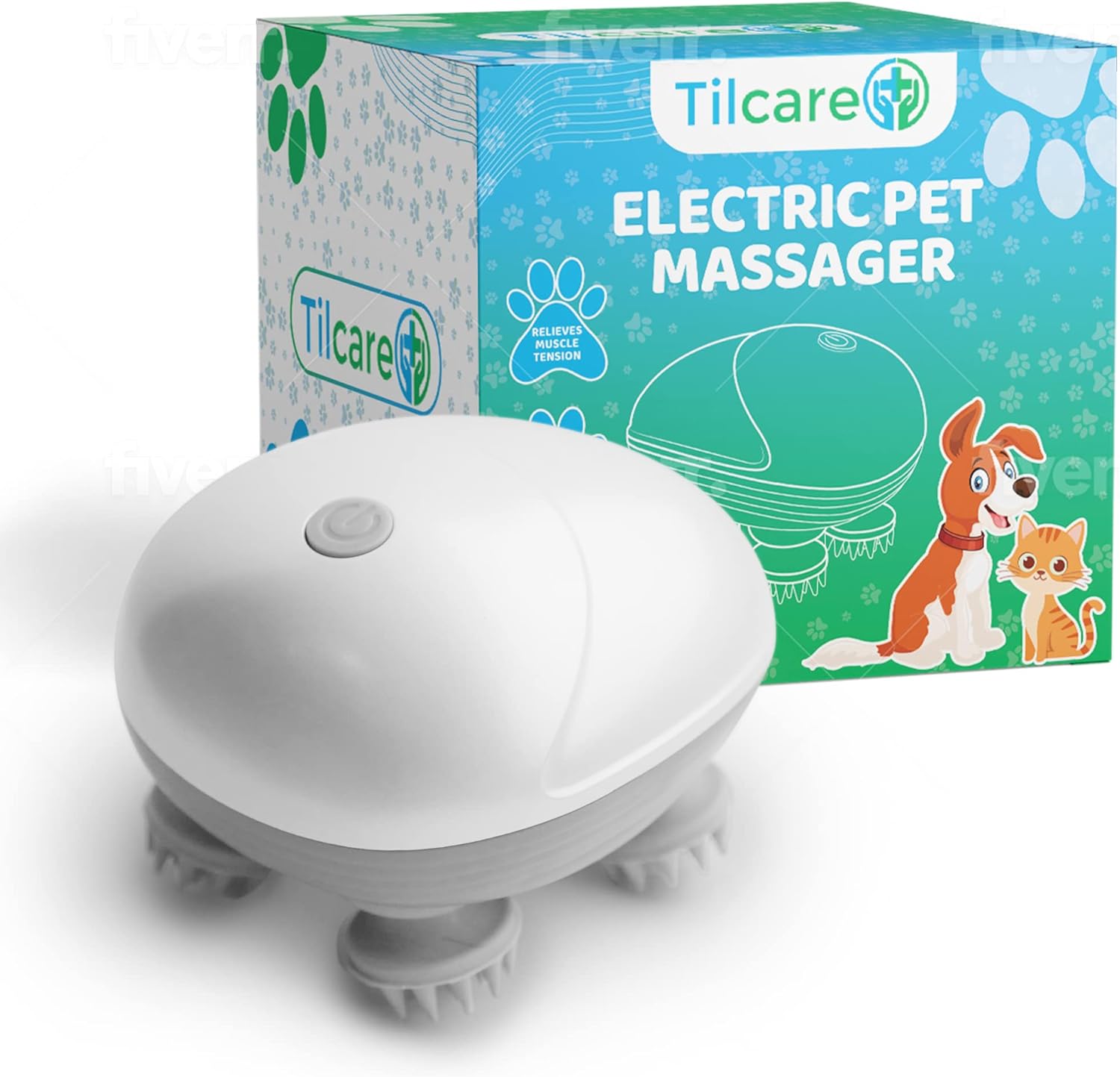 🐕 Elektrischer Haustier-Massager – Entspannung pur