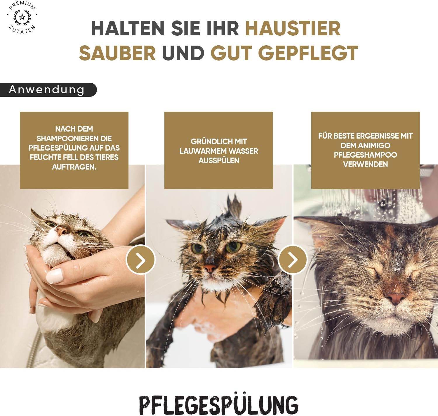 🐶🐱 Conditioner für Hunde & Katzen – 500 ml – Fellpflege mit Kokos- & Avocadoöl