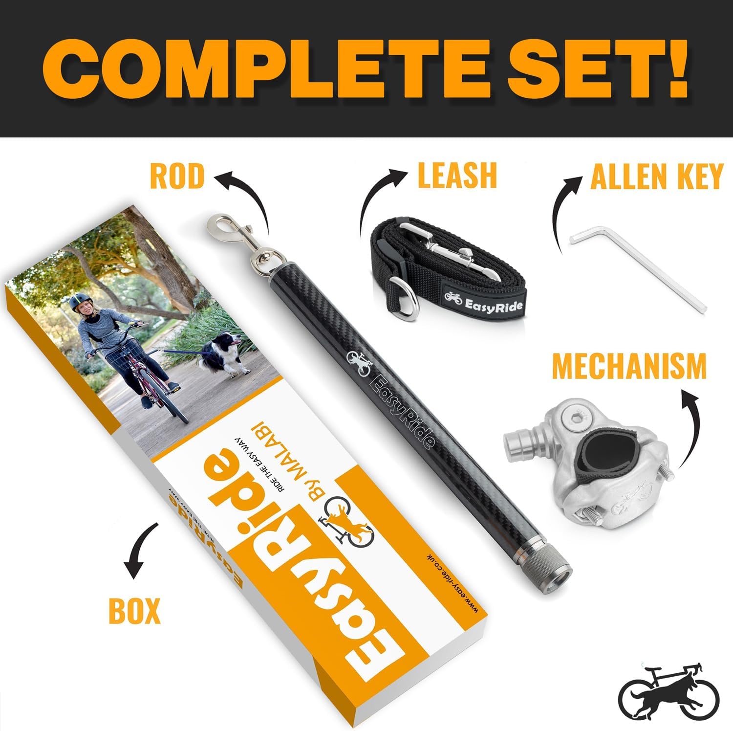 🚴‍♂️🐶 EasyRide® Fahrrad-Hundeleine – Sicher, Leicht & Flexibel!