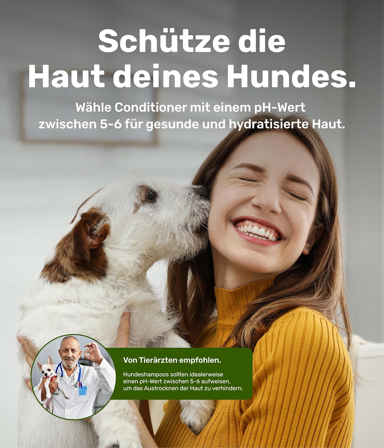 Pettec® - Conditioner Für Hunde Mit Avocadoöl Essenz 250Ml Pumpflasche -Hundeconditioner Ph Neutral (7) Für Alle Hunderassen - Fellpflege Hund Paraben-, Silikon- & Duftstofffrei - Spülung Fell Vegan
