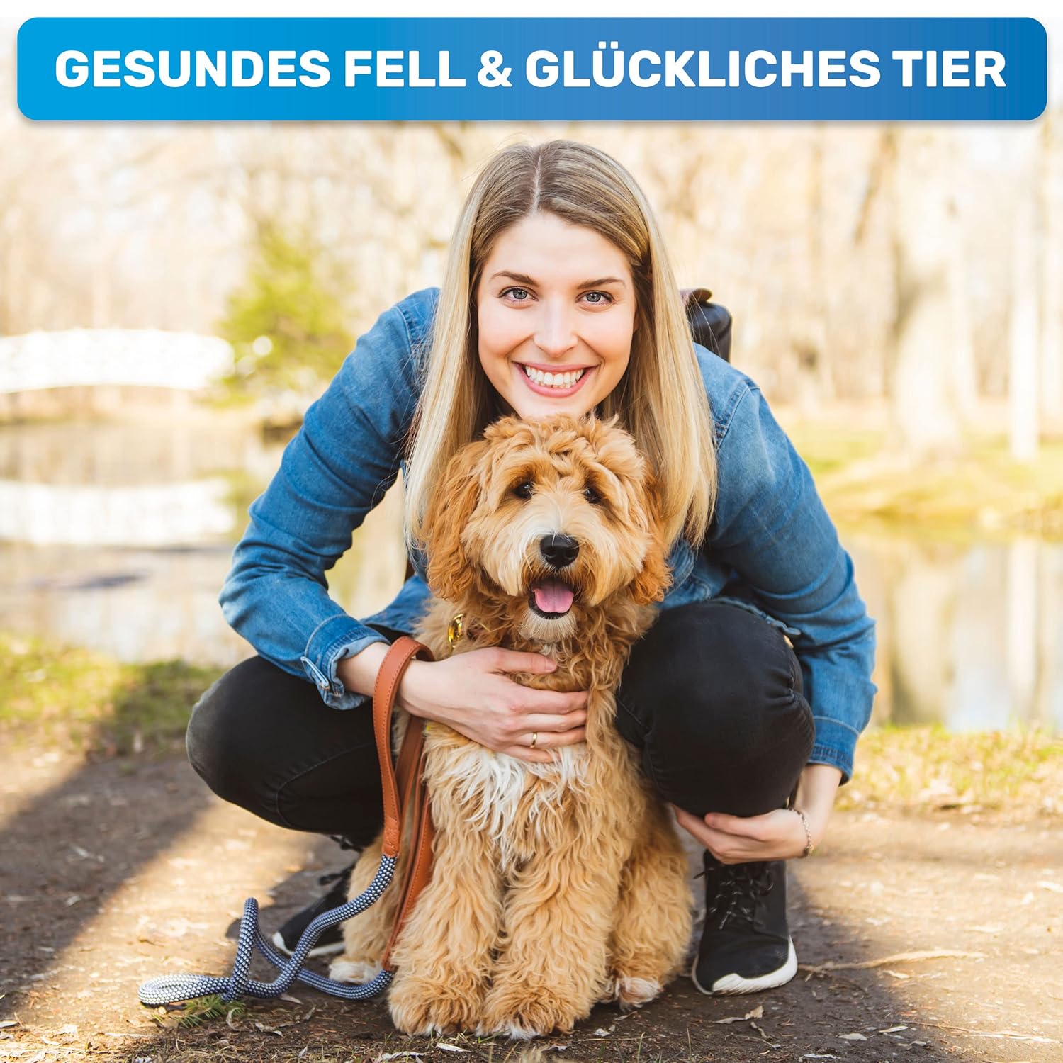 🐾 BluePet Fellstriegel – Entfilzen, Glätten & Fellwechsel für Hunde & Katzen 🐶🐱