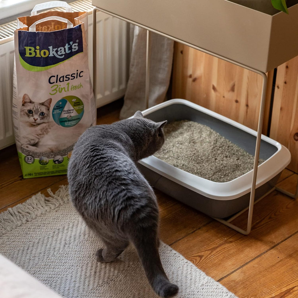 🐱🌸 Biokat’s Classic Fresh 3in1 Grobstreu – 10L Klumpstreu mit Frühlingsduft