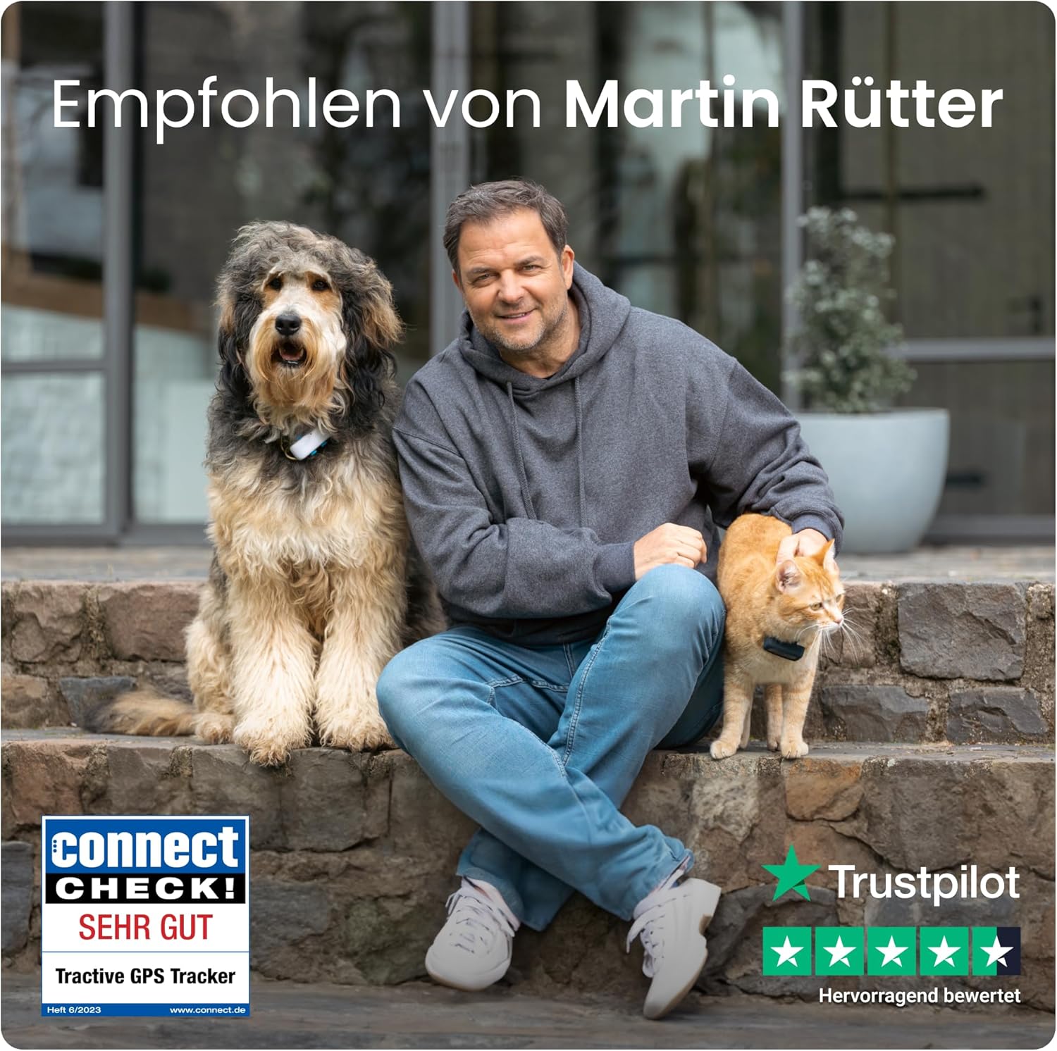 📡 Tractive XL Tracker Hund – 1 Monat Akku 🔋 & Live-Ortung 🌍
