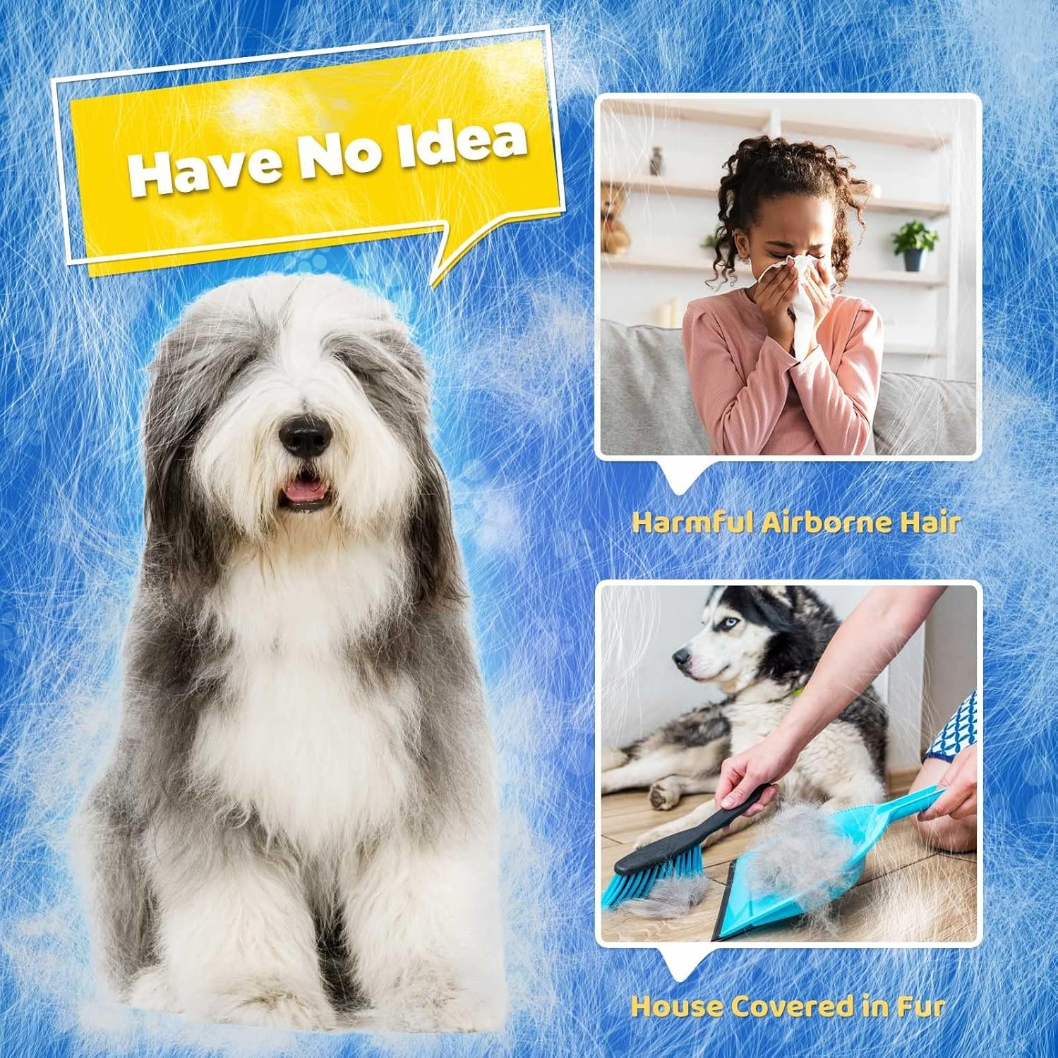 🐾 DELOMO Fellpflege-Handschuhe 🧤 – Sanfte Haarentfernung für Hunde & Katzen