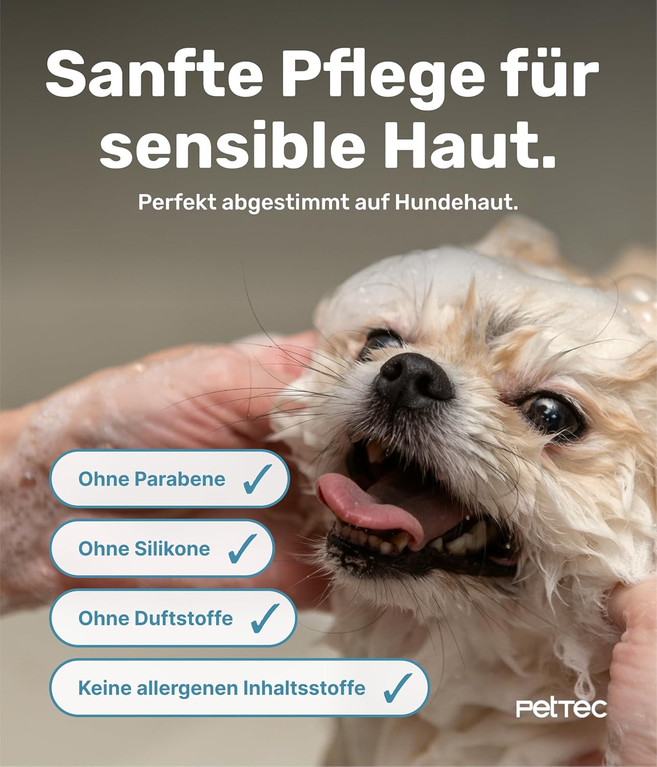 🐶🌿 Veganes Hundeshampoo – sanfte & feuchtigkeitsspendende Pflege, pH-neutral, ohne Schadstoffe