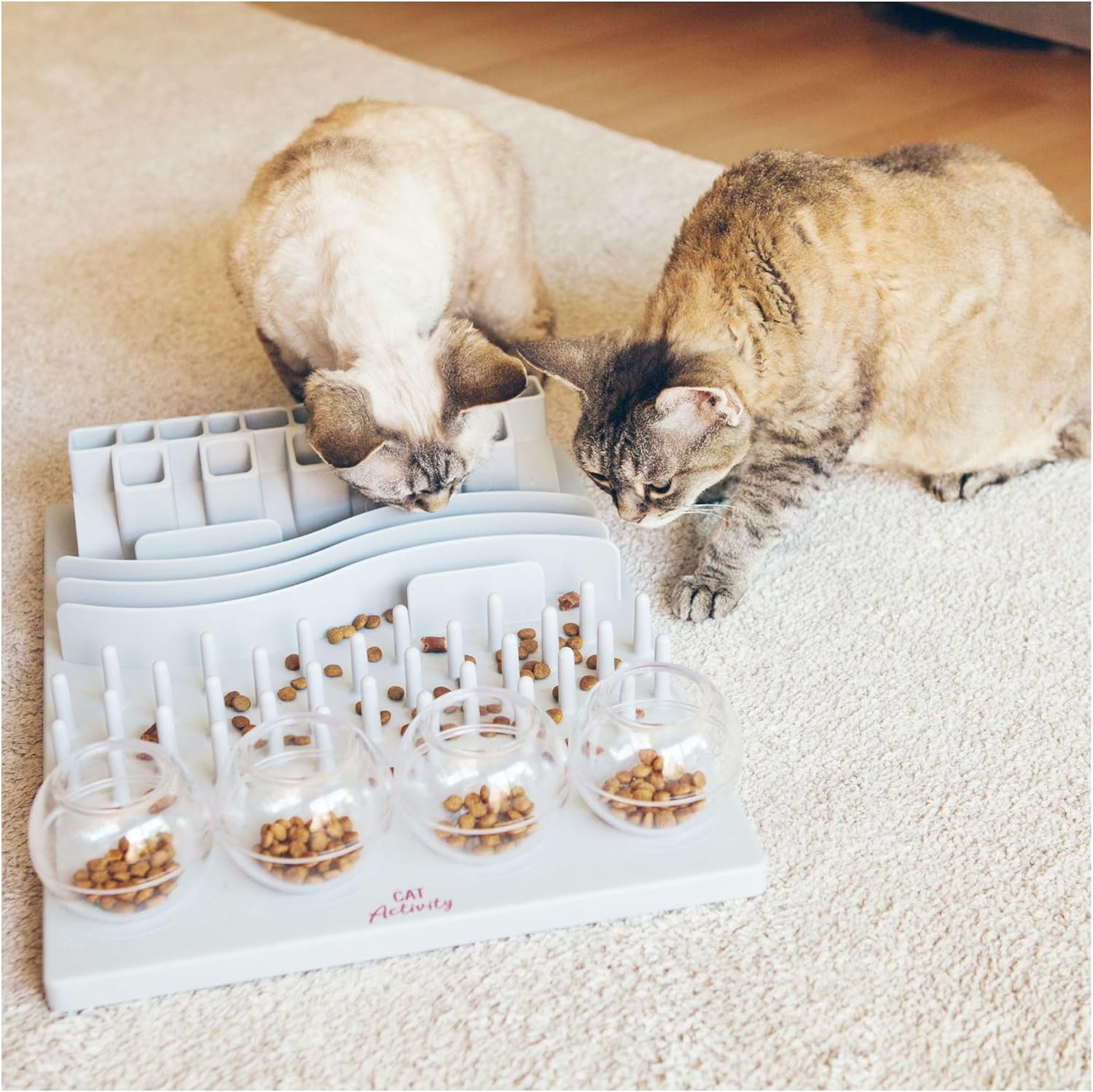 🐾 TRIXIE Interaktives Katzenspielzeug 🎲 | Intelligenzspiel & Strategie 🎯 | Fördert Geist & Spaß 🐱