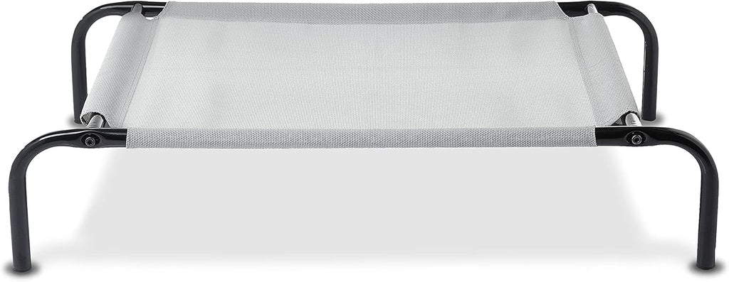 Amazon Basics Kühlendes Erhöhtes Haustierbett per Hund, Größe S, L 90 X B 55 X H 19 Cm, Grau