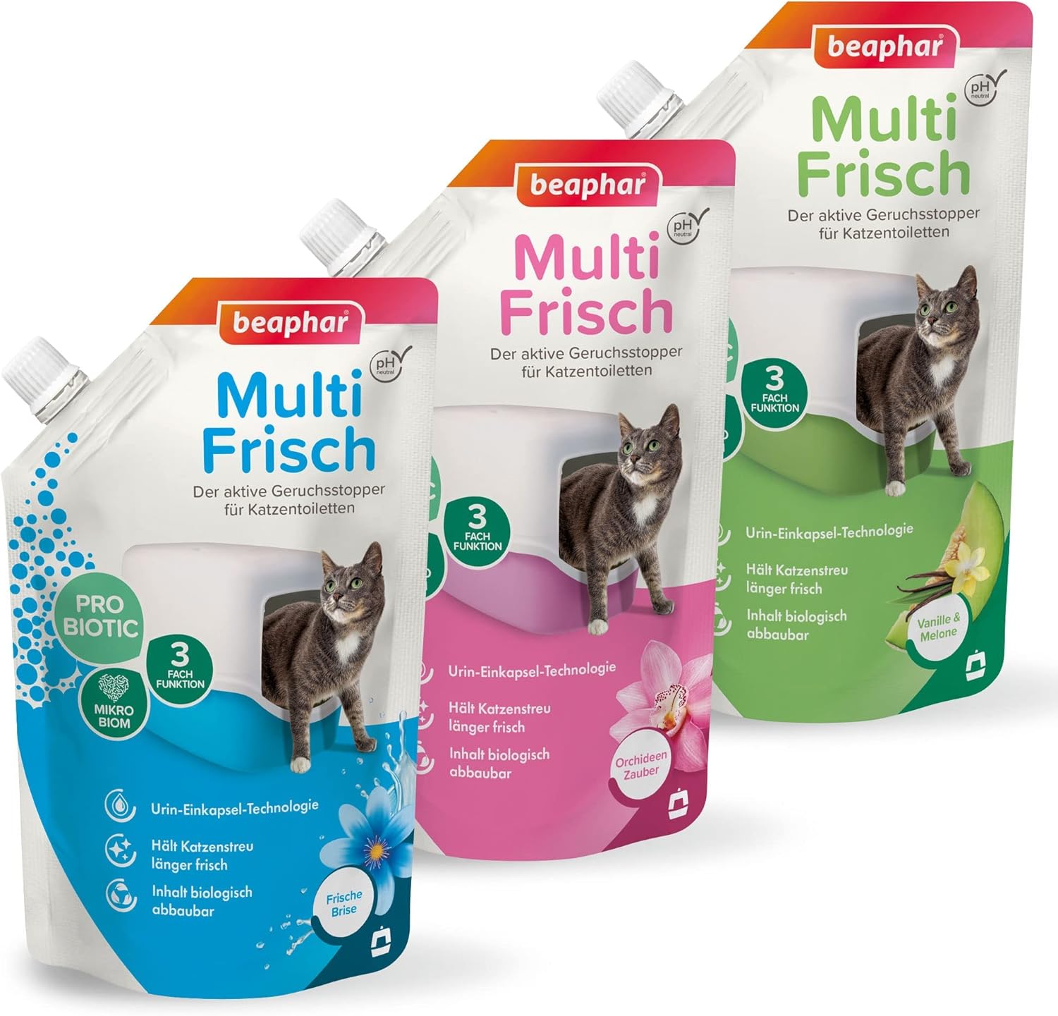 Beaphar Multi Frisch 🐾 Geruchsstopper mit Probiotika 🌿 400g