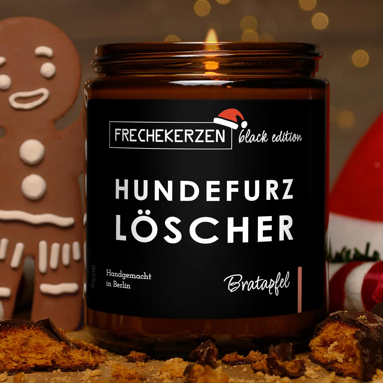 Lustige Duftkerze Mit Spruch Für Hunde Besitzer & Liebhaber | Handgemacht Aus Sojawachs | in Geschenkbox | Valentinstag Geburtstagsgeschenk, Gast Geschenk Hundehalter Dog Lovers |Apfel-Zimt