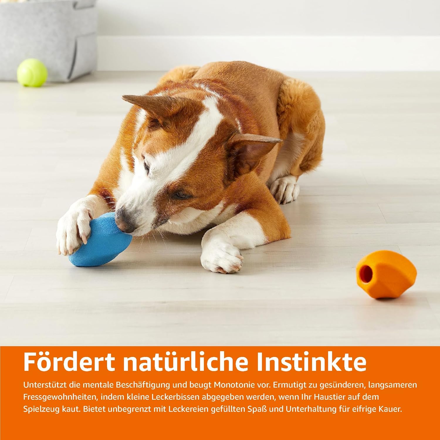 🐶 Intelligentes Kauspielzeug mit Leckerli-Funktion 🍬 – 2 Stück, Größe L