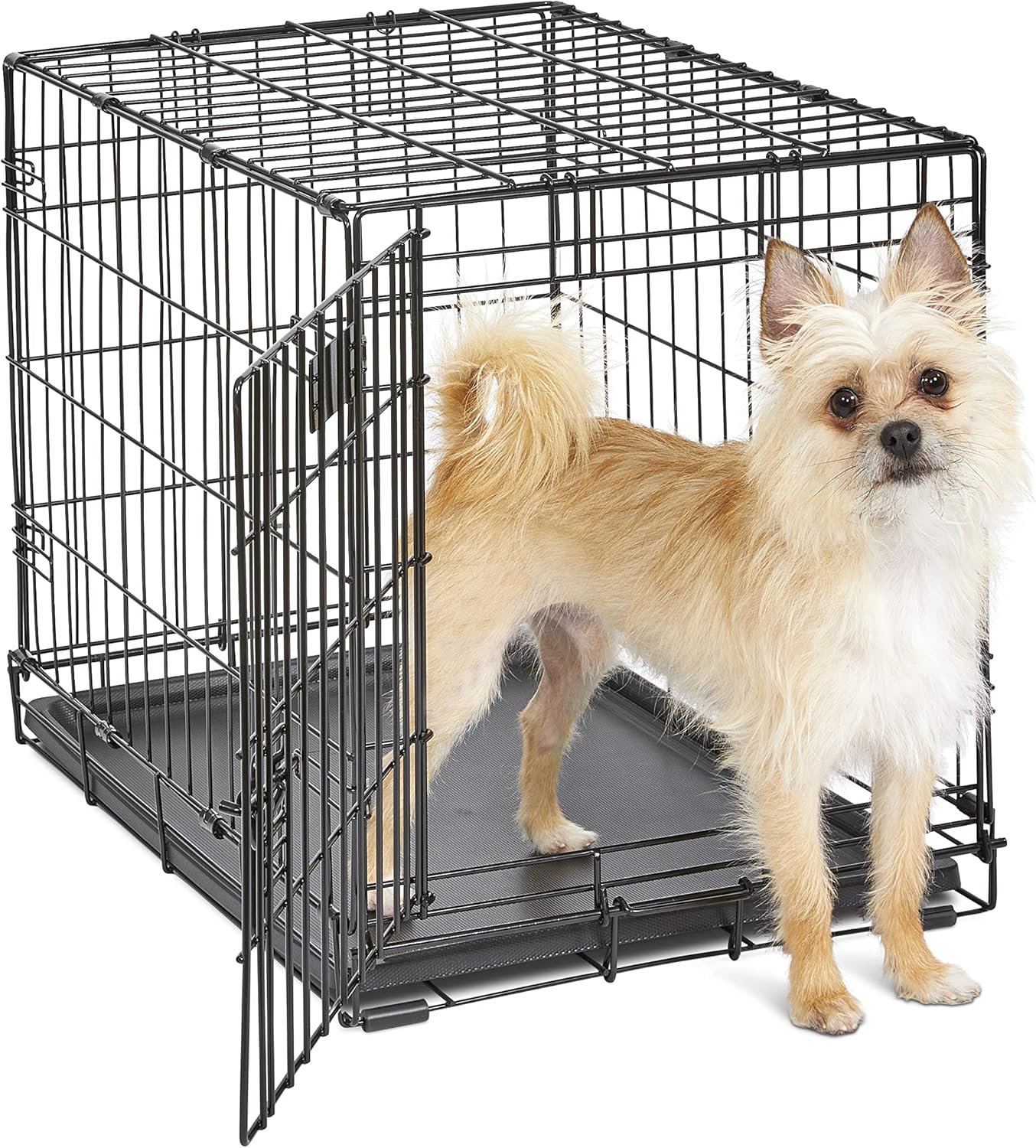 🐶 iCrate Hundebox 🛡️ Mit Tür, Trennwand & Auslaufschutz – Sicher & Praktisch 🖤