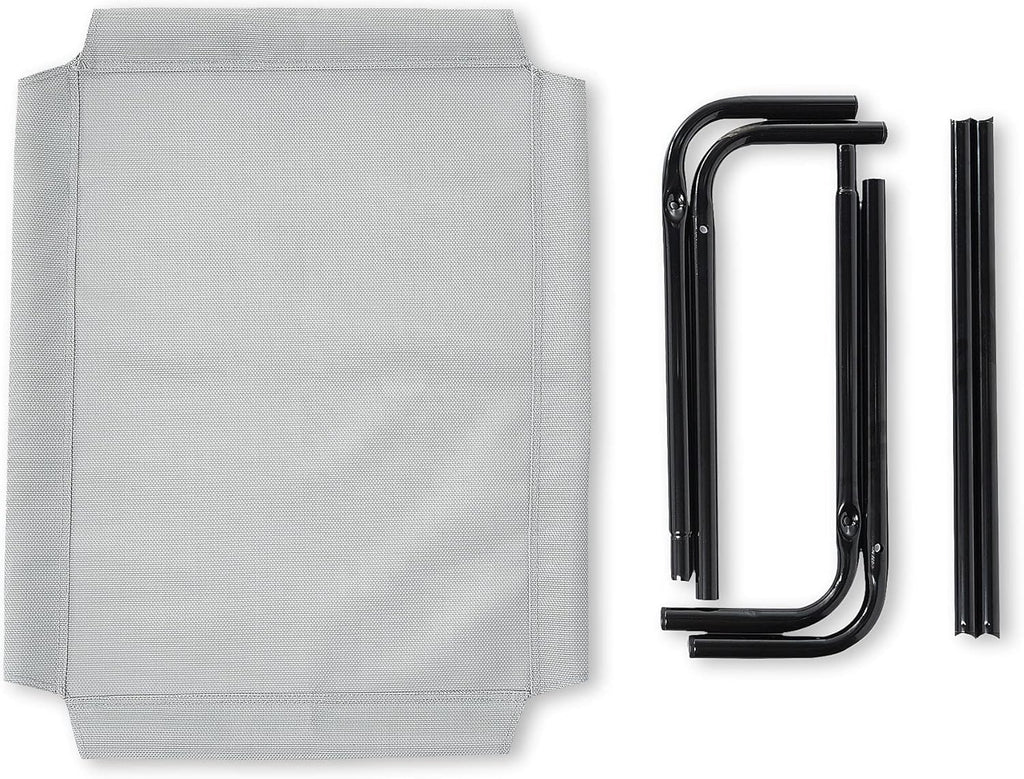 Amazon Basics Kühlendes Erhöhtes Haustierbett per Hund, Größe S, L 90 X B 55 X H 19 Cm, Grau