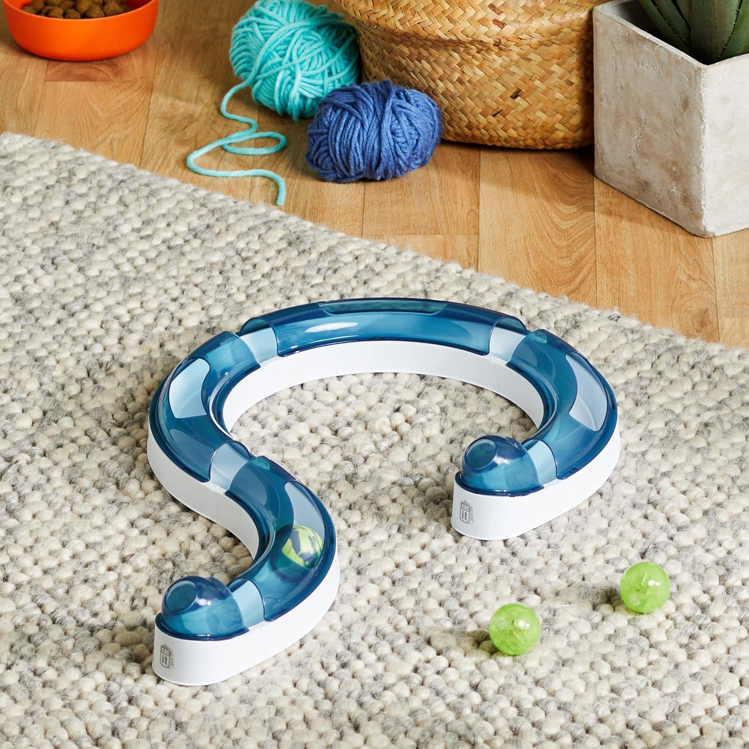 😺 Catit Play Circuit – Spielschiene für Katzen inkl. Ball