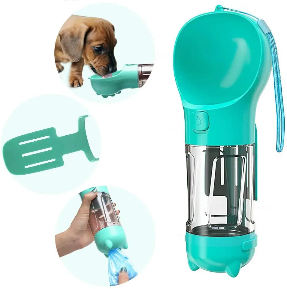 Tragbare Hundewasserflasche – 2-in-1 Trinkflasche & Napf für unterwegs