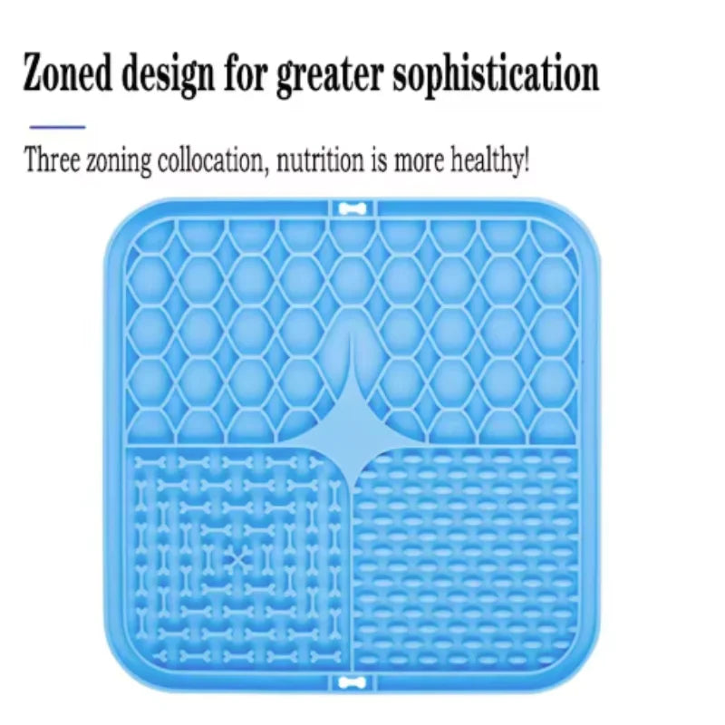 Elevate Your Dog's Mealtime with the Pet Lick Silicone Slow Feeder Mat – Ideal for Training and Bathing Distractions!