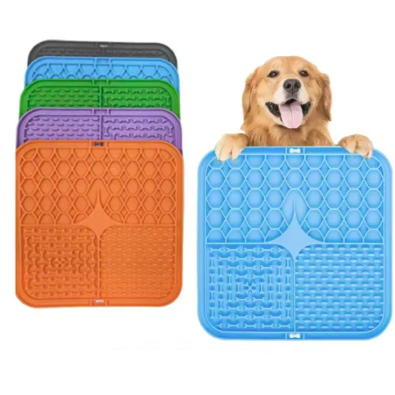 Elevate Your Dog's Mealtime with the Pet Lick Silicone Slow Feeder Mat – Ideal for Training and Bathing Distractions!