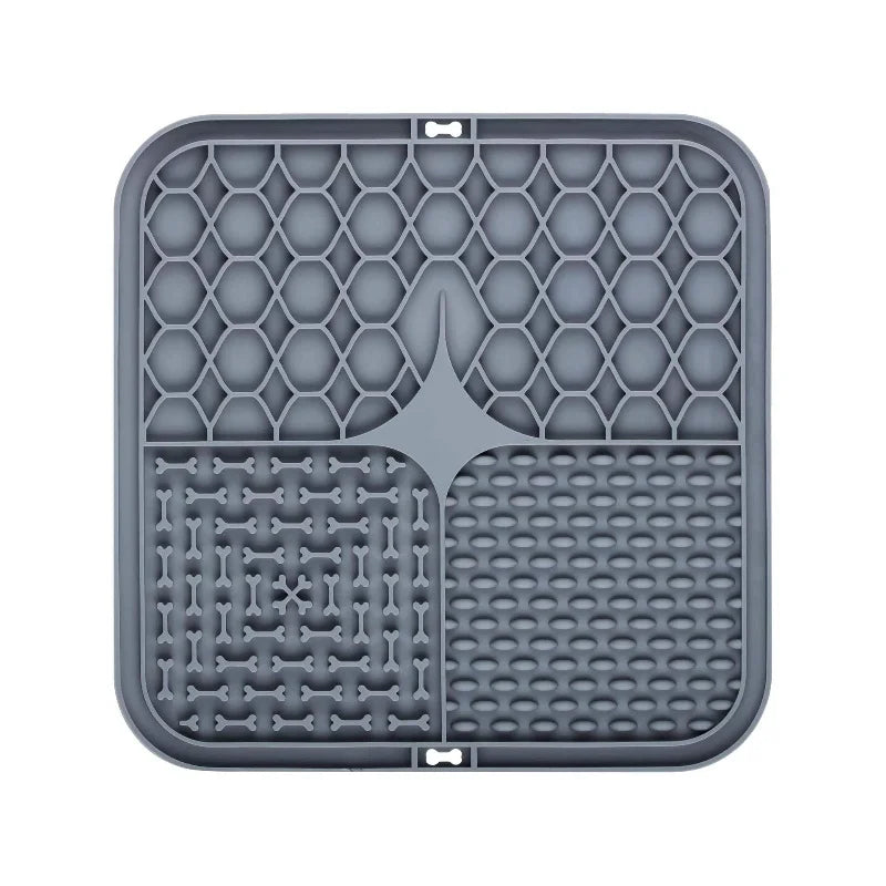 Elevate Your Dog's Mealtime with the Pet Lick Silicone Slow Feeder Mat – Ideal for Training and Bathing Distractions!
