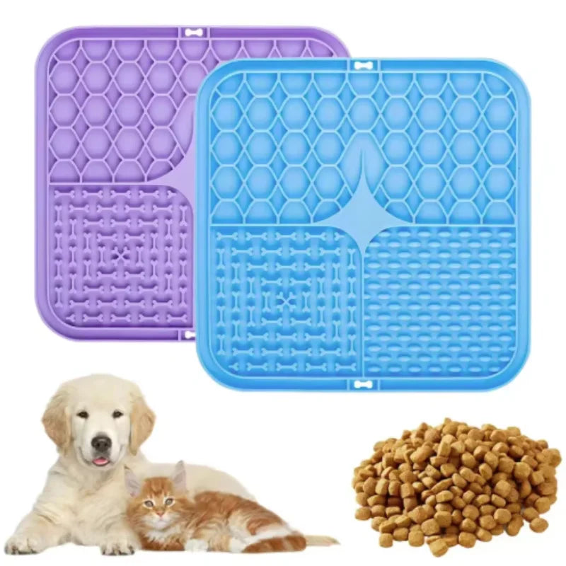 Elevate Your Dog's Mealtime with the Pet Lick Silicone Slow Feeder Mat – Ideal for Training and Bathing Distractions!