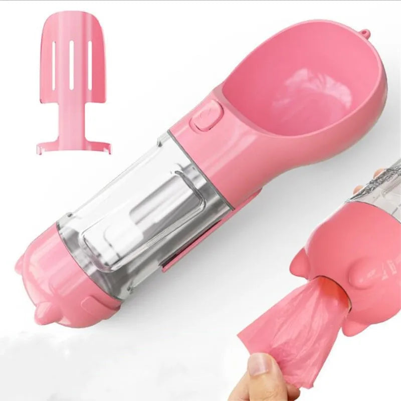 Tragbare Hundewasserflasche – 2-in-1 Trinkflasche & Napf für unterwegs