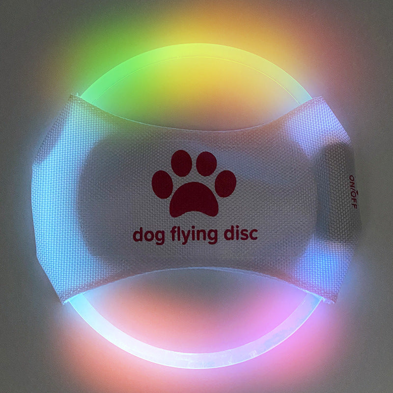 LED Hundefrisbee – Leuchtendes Wurfspielzeug für Hunde, ideal für Nacht & Training