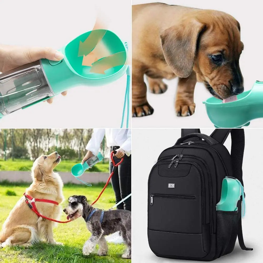 Tragbare Hundewasserflasche – 2-in-1 Trinkflasche & Napf für unterwegs