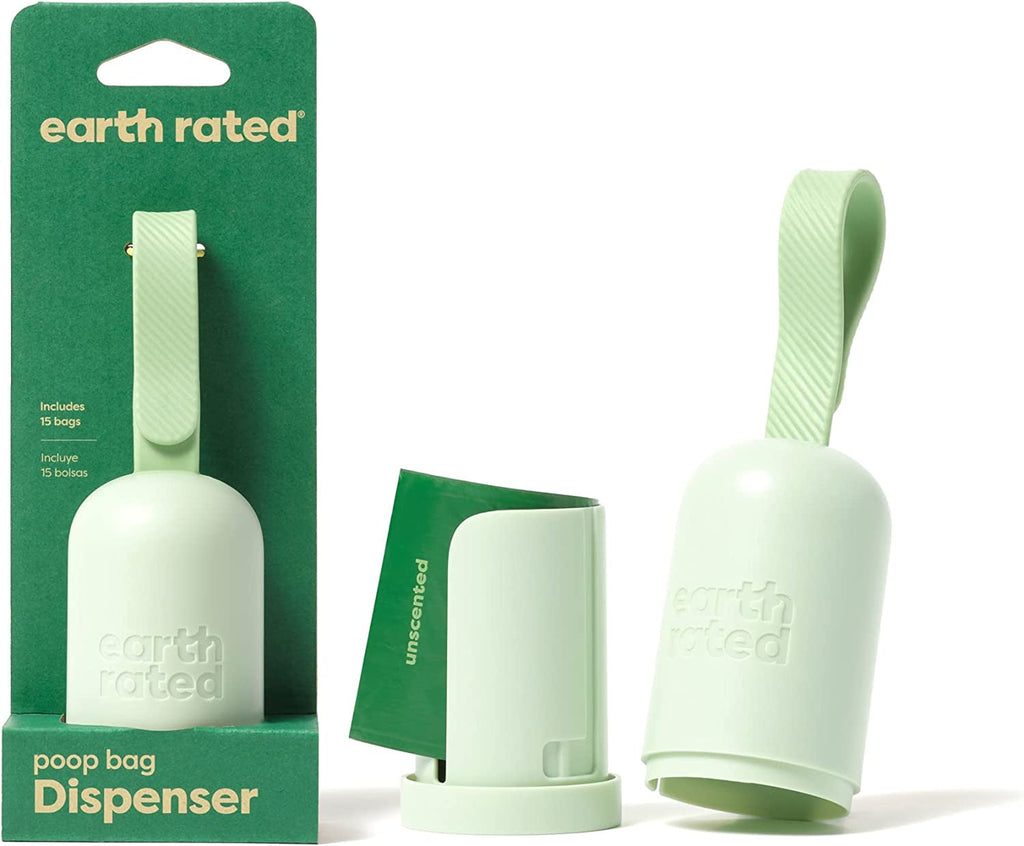 🐾 Earth Rated Set – Kotbeutel & Spender mit praktischem Silikon-Halter 🐶💼